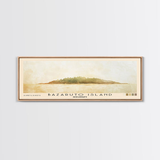 Bazaruto Island, Mozambique Watercolor Beach Print, Vacation Gift, Mozambique Wall Art, Beach Painting, Beach Decor, Beach Painting