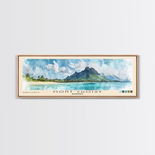 Mont Choisy, Mauritius Watercolor Print, Vacation Gift, Mauritius Wall Art, Beach Painting, Beach Decor, Beach Or Lakehouse Art