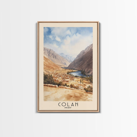 Colan, Peru Watercolor Print, Vacation Gift, Peru Wall Art, Beach Painting, Beach Decor, Beach Or Lakehouse Art