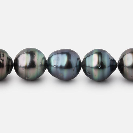10-11mm Tahitian Saltwater Pearl Beads 16 inch 38 Pieces AA