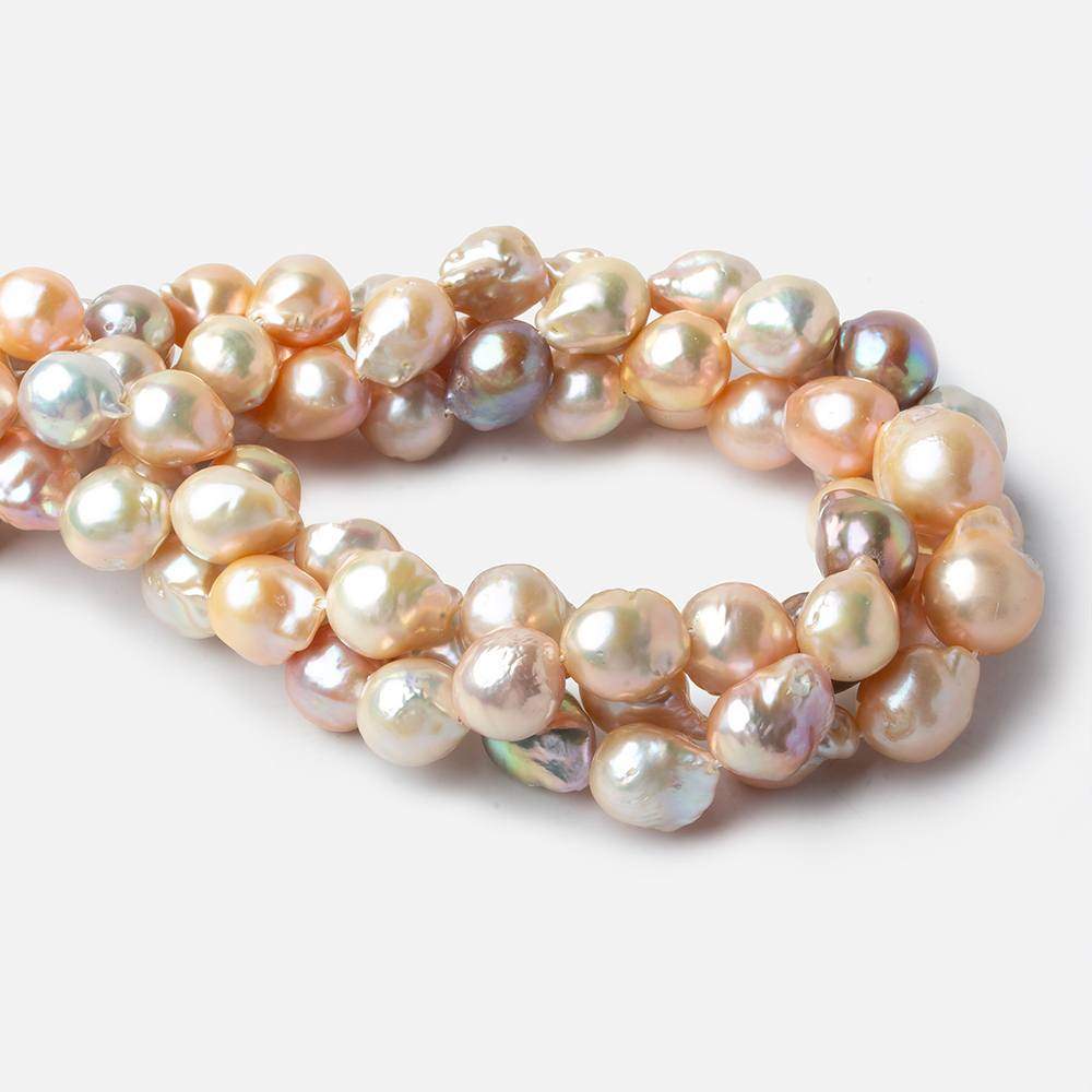 10-13mm Multi Color Ultra Baroque Freshwater Pearls 16 inch 28 pieces