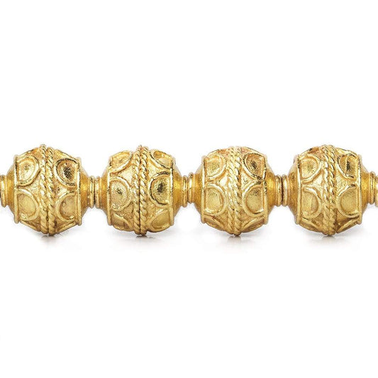 10mm 22kt Gold Plated Copper Bead Roval Simple Arch 8 inch 18 pieces