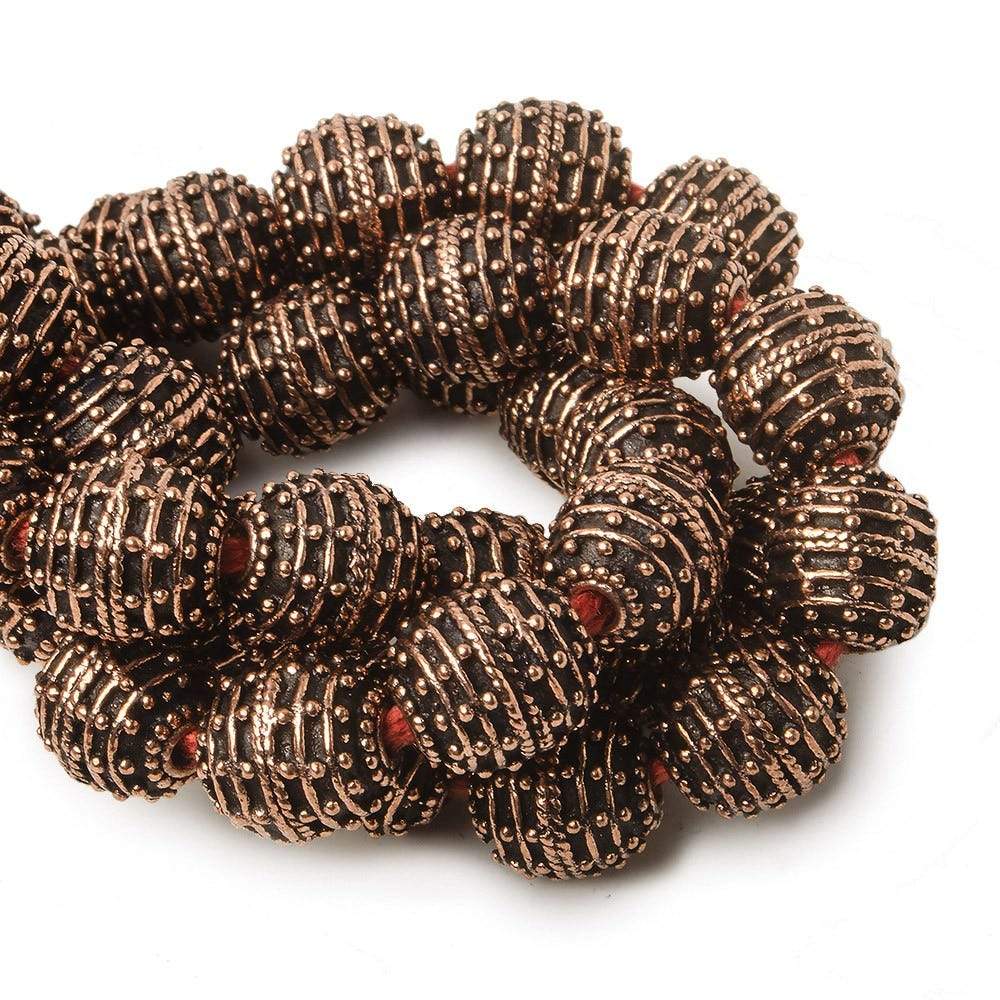 10mm Copper Bead Bead Roval Beehive 8 inch 18 pcs
