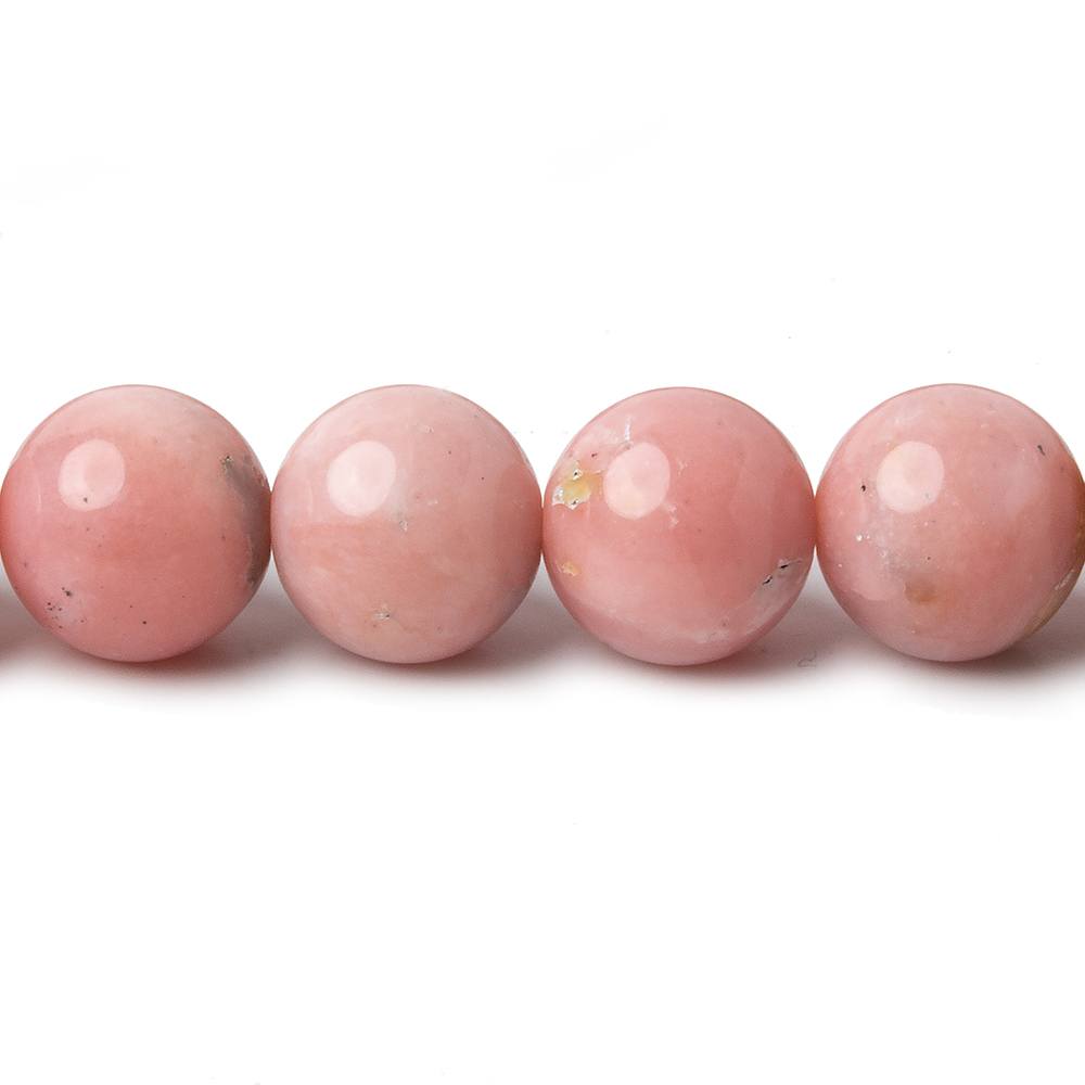 10mm Pink Peruvian Opal plain rounds 16 inch 41 beads AA