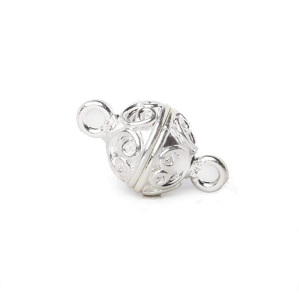 10mm Simple Scroll Design Magnetic Clasp 1 piece