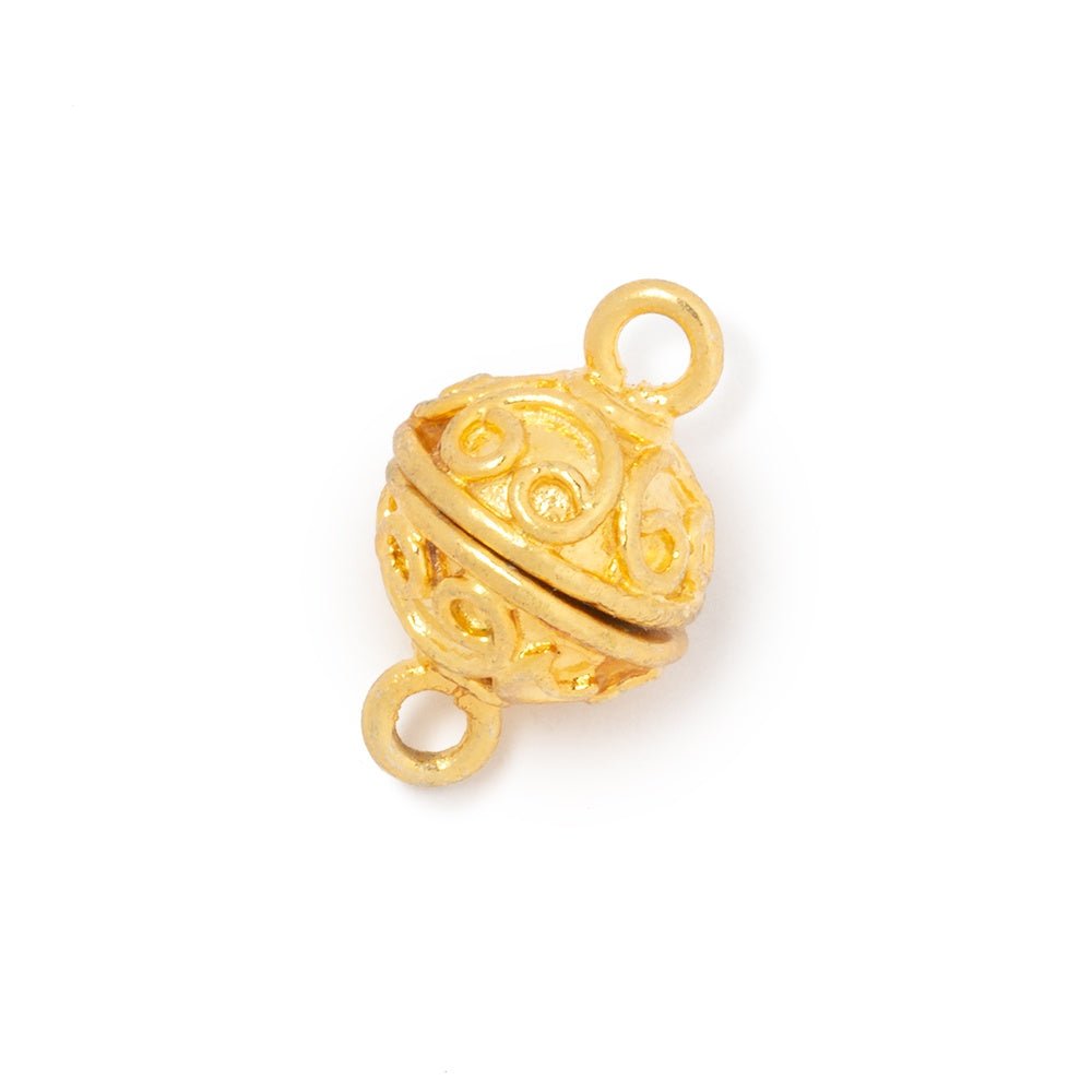 10mm Simple Scroll Design Magnetic Clasp 1 piece