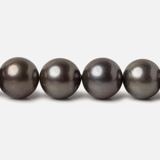 10x10-11x11mm Peacock Tahitian Round Saltwater Pearls 16 inch 38 pieces A