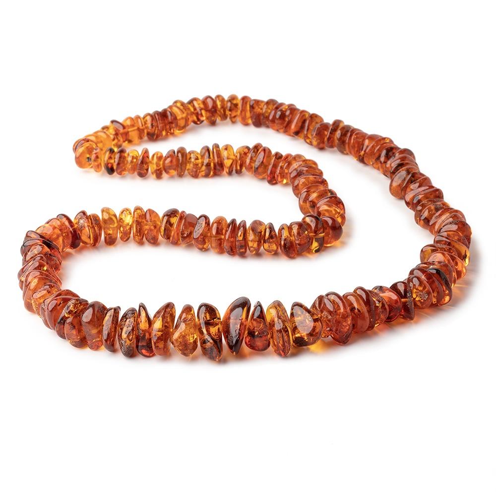 10x9-23x17mm Baltic Amber Plain Nugget Beads 28 inch 136 pieces
