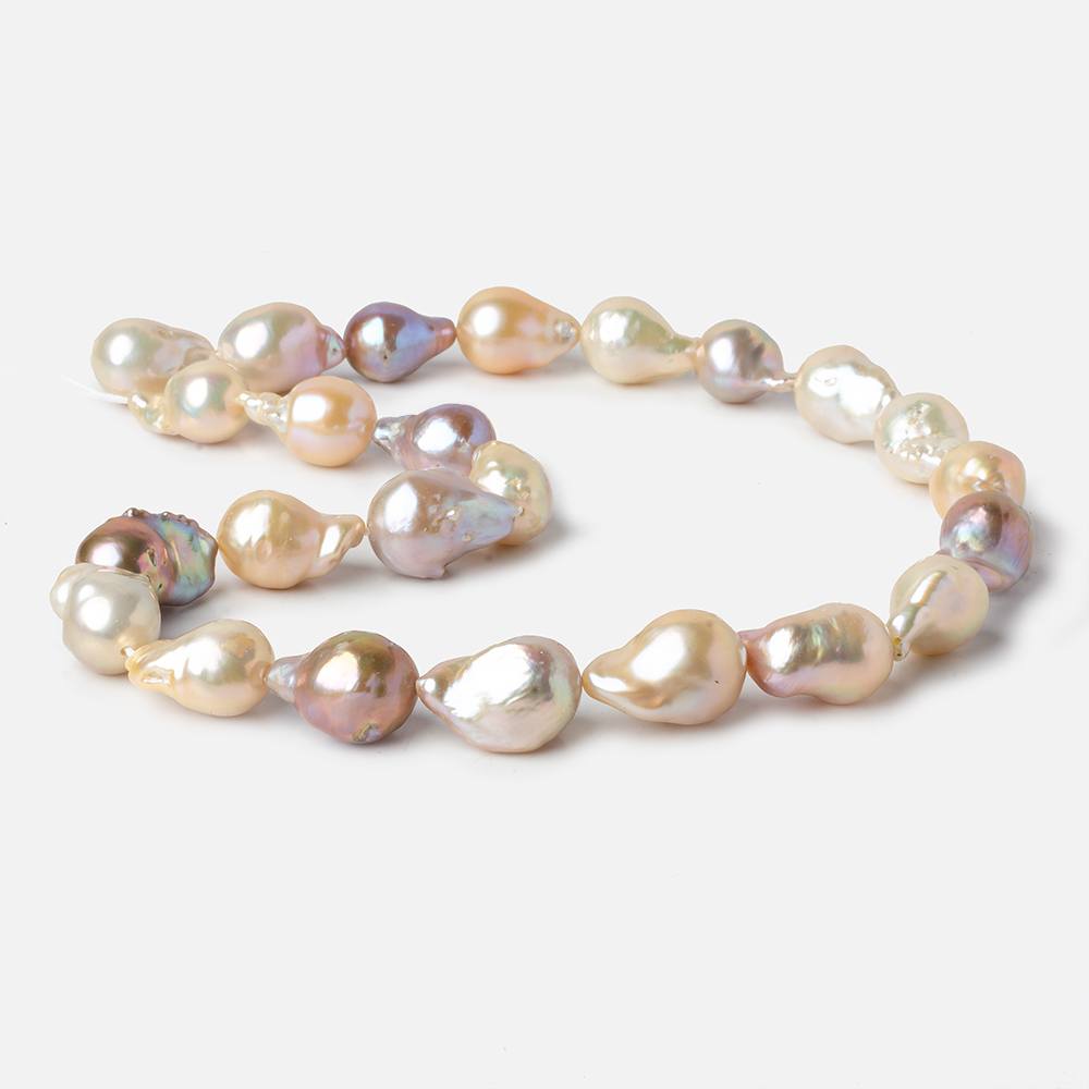 11-13mm Multi Color Ultra Baroque Freshwater Pearls 16.5 inch 23 pieces