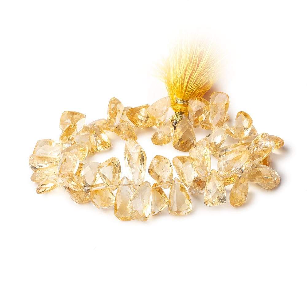 11x9-19x8.5mm Citrine Faceted Free Shape Beads 8.5 inch 54 pcs