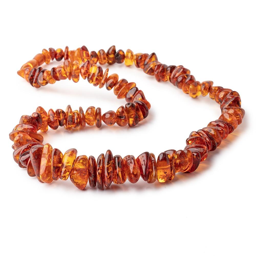 11x9-23x12mm Baltic Amber Plain Nugget Beads 24 inch 115 pieces