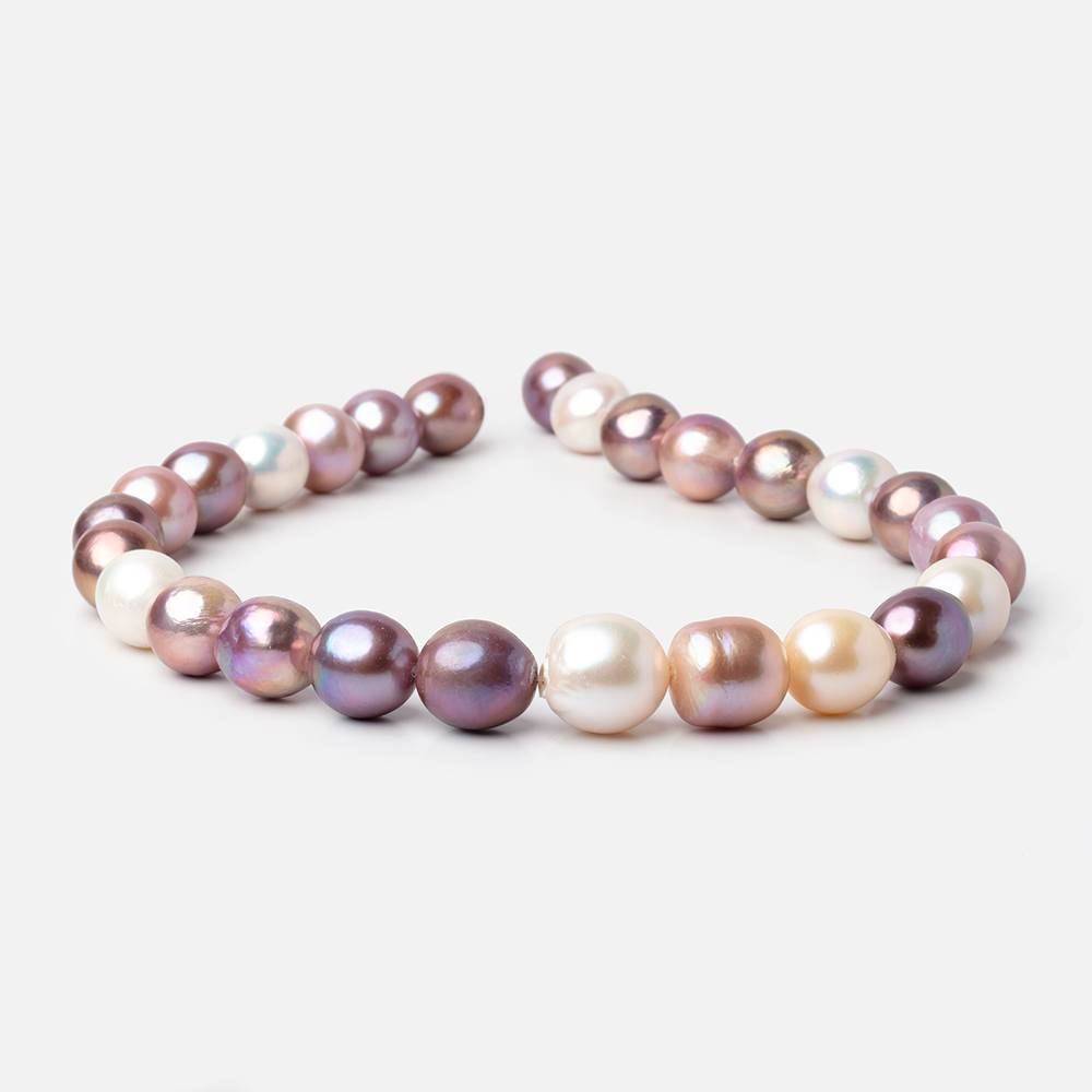 12-16mm Multi Color Baroque Freshwater Pearls 16 inch 27 pieces AA