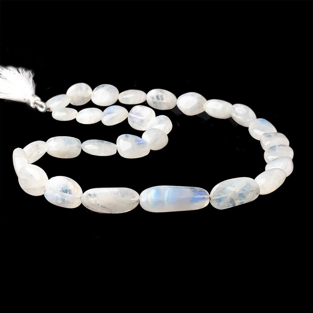 12-29mm Rainbow Moonstone Plain Nugget Beads 18 inch 29 pieces AAA