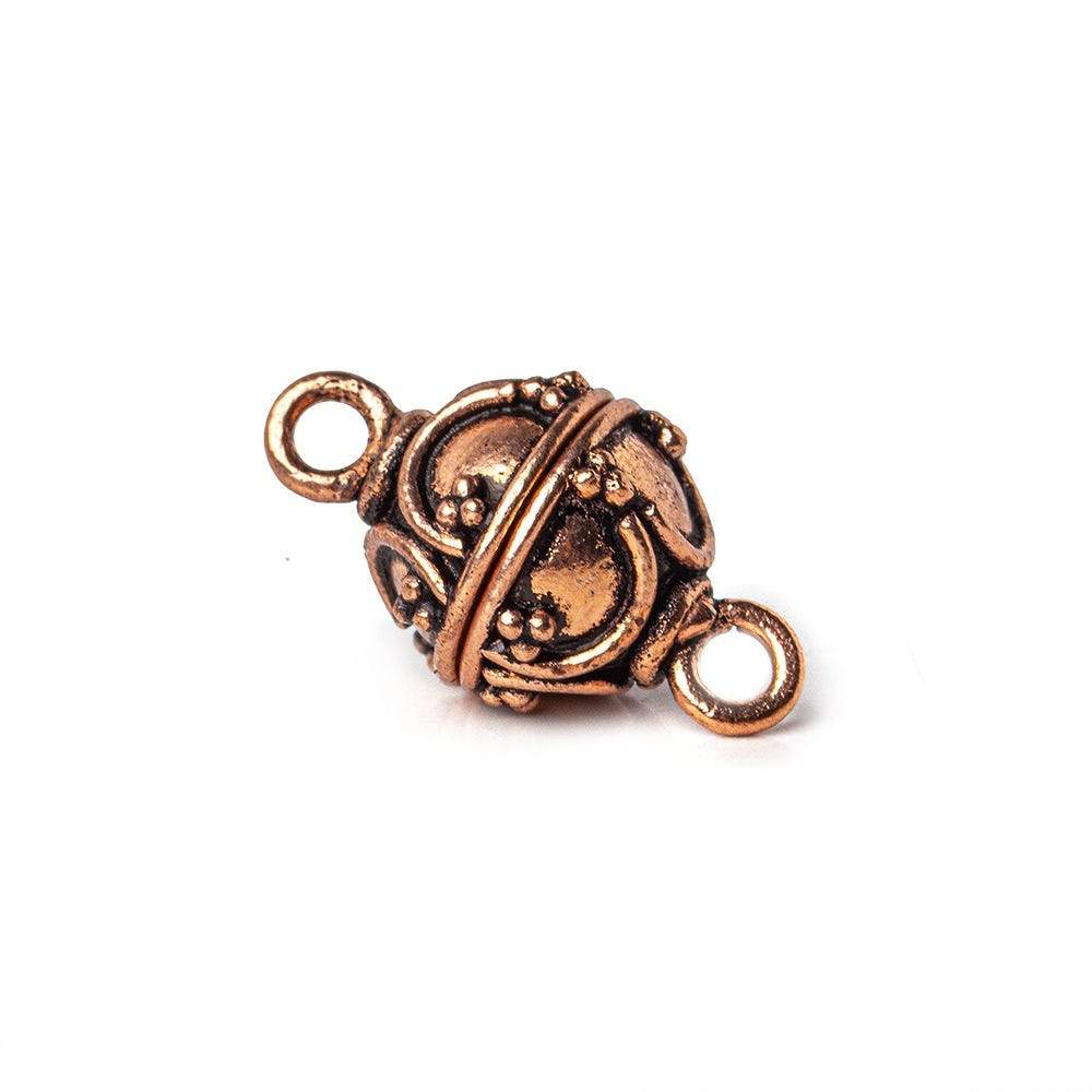 12mm Copper Moroccan Round Magnetic Clasp Set of 2