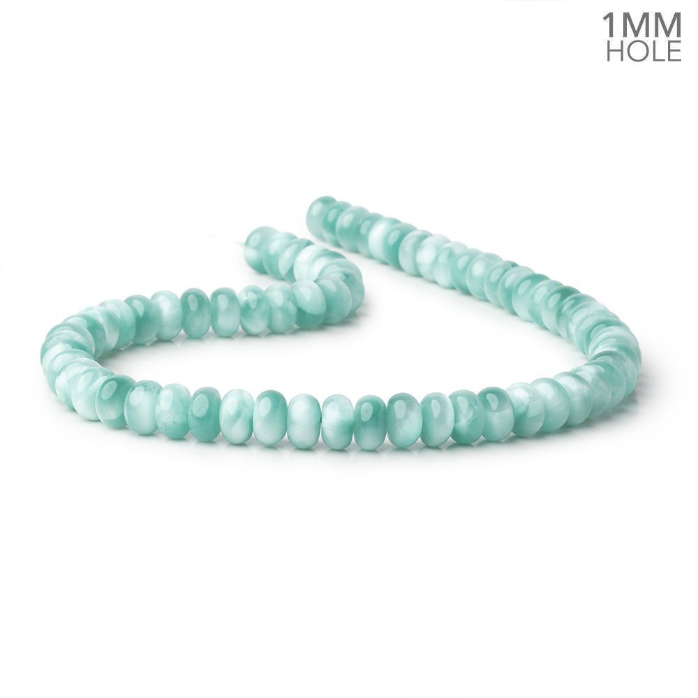 12mm Russian Green Angelite Plain Rondelle Beads 16 inch 66 pieces AA