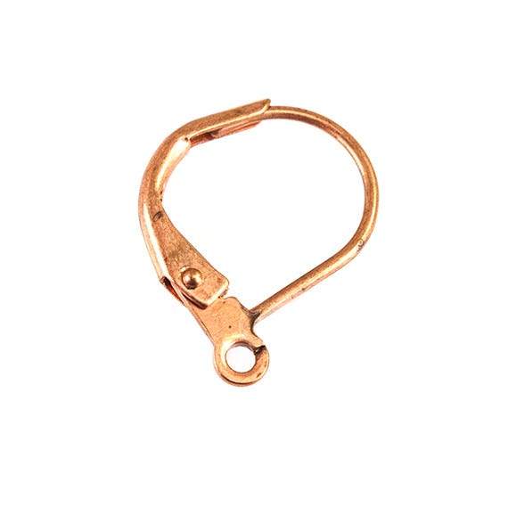 12x10mm Copper Leverback Earring Finding 10 pieces * DISCONTINUED*