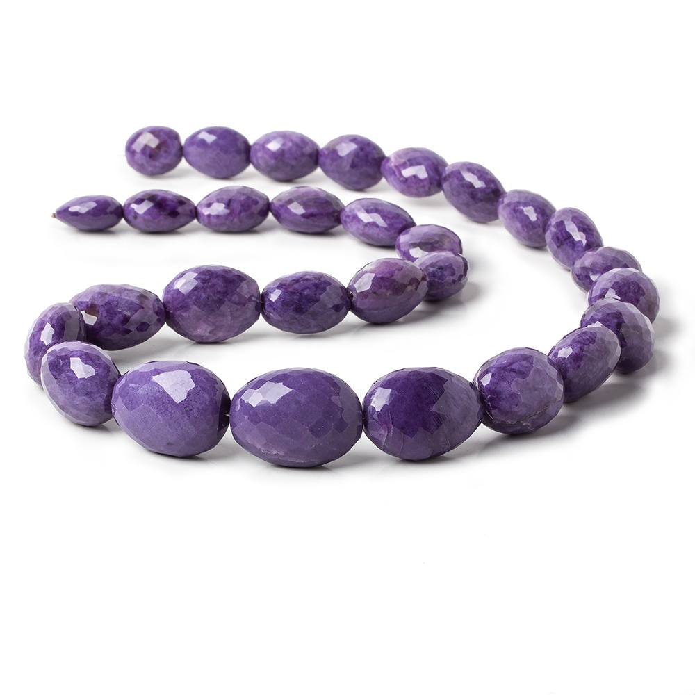 12x11-22x16.5mm Ultra Purple Charoite faceted nugget beads 19 inches 29 pieces AAA