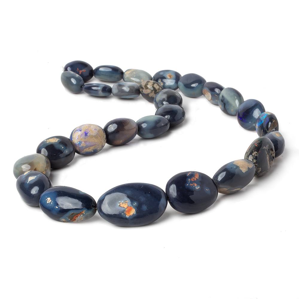 12x11-26x17mm Australian Opal & Matrix Plain Nuggets 18 inch 23 Beads AA