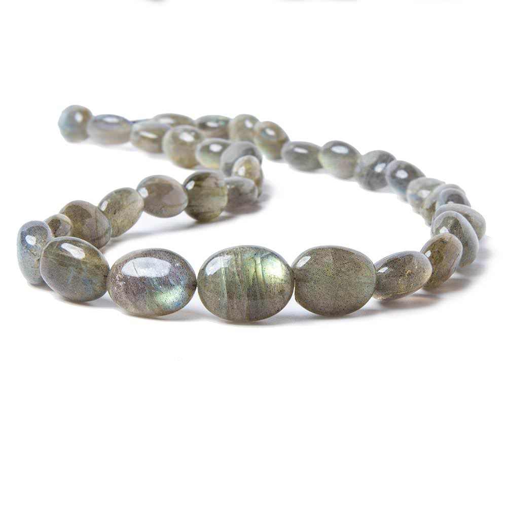 12x9-16x12mm Labradorite Plain Oval Nuggets 16 Inch 32 piece