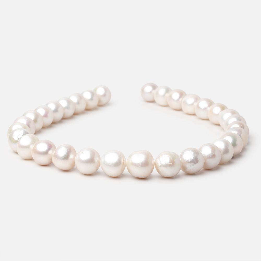 13-14.5mm Off White Baroque Freshwater Pearls 16.5 inch 31 pieces