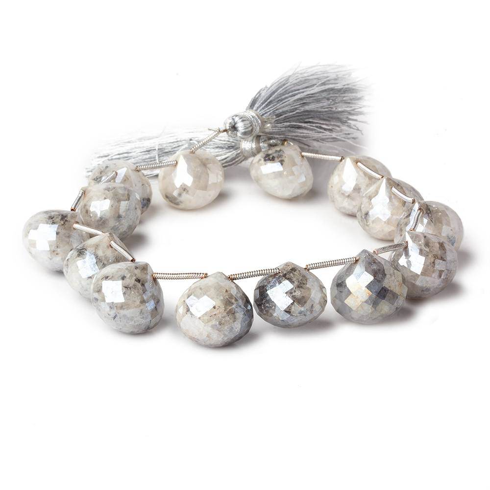 13-15mm Mystic Tourmalinated Quartz Candy Kiss Briolettes 8.5 inch 14 pcs