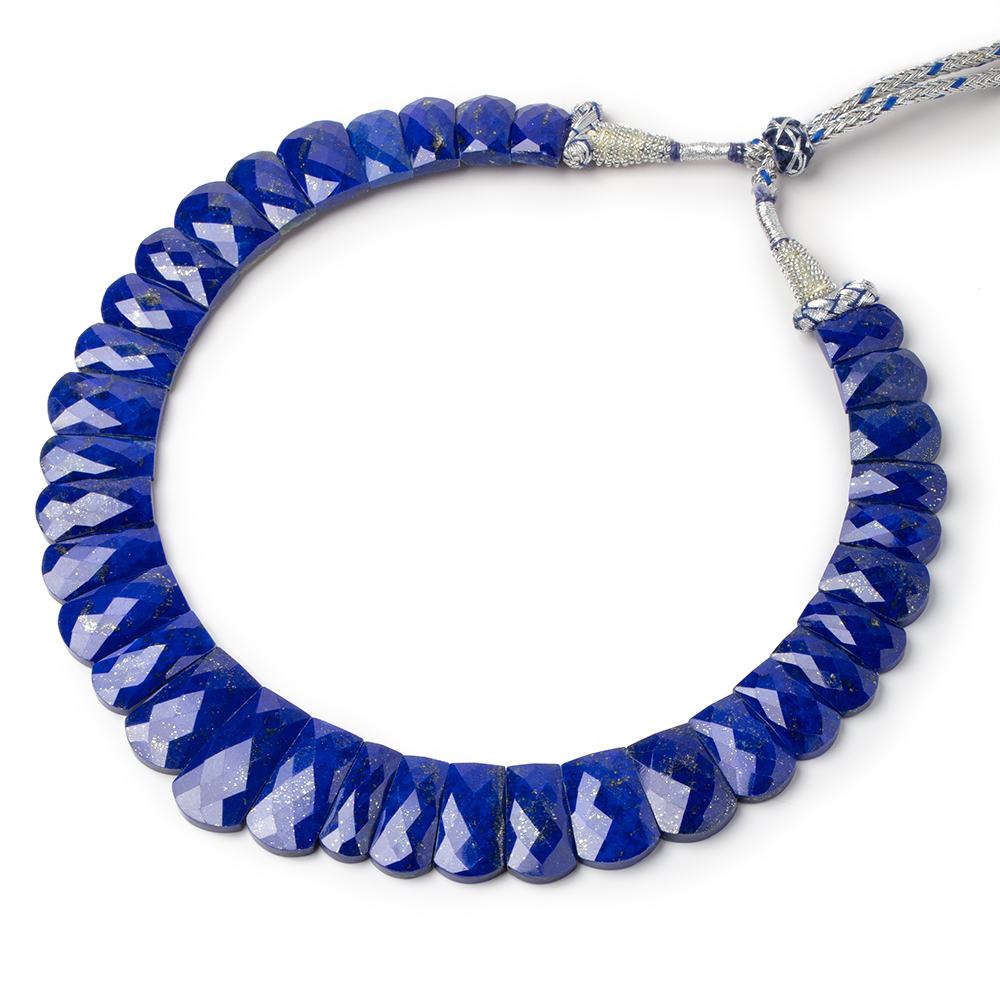 13.5x9-26x12mm Lapis Lazuli Faceted Fancy Shape Collar 35 Beads