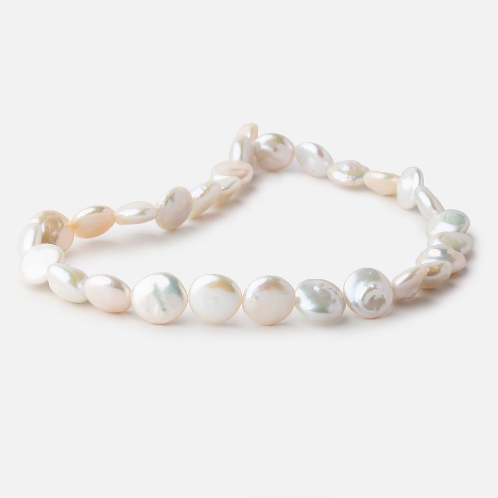 13mm Cream Coin Freshwater Pearl 16 inch 26 pieces