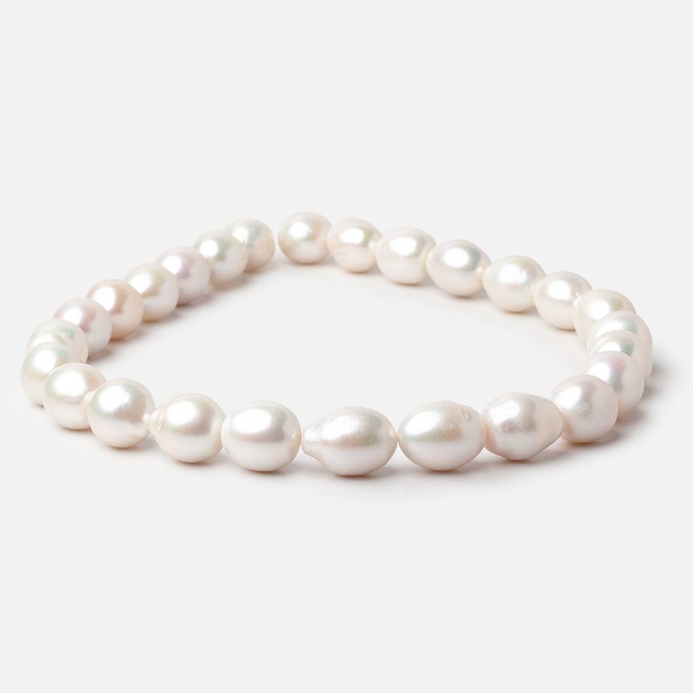 13mm Off White Baroque Freshwater Pearls 16.5 inch 26 pieces