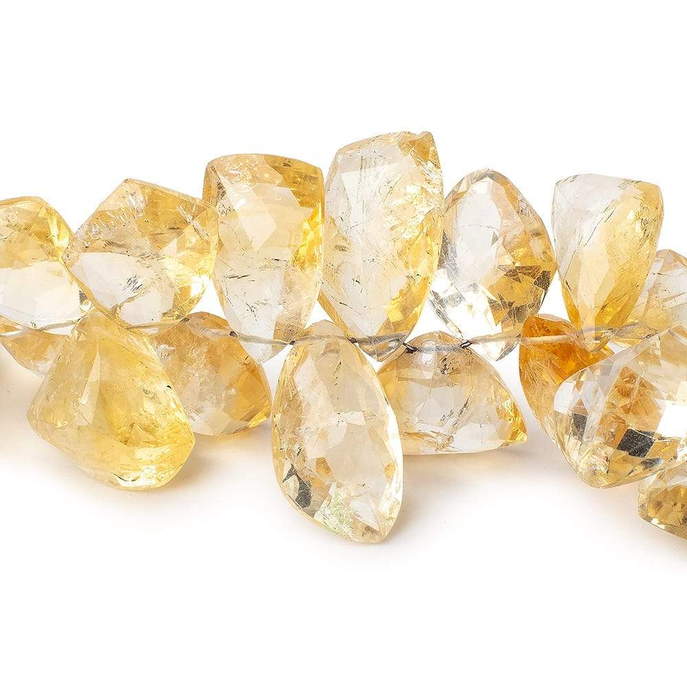 13x10-20x12mm Citrine Top Drill Faceted Free Shape Beads 8 inch 45 pcs
