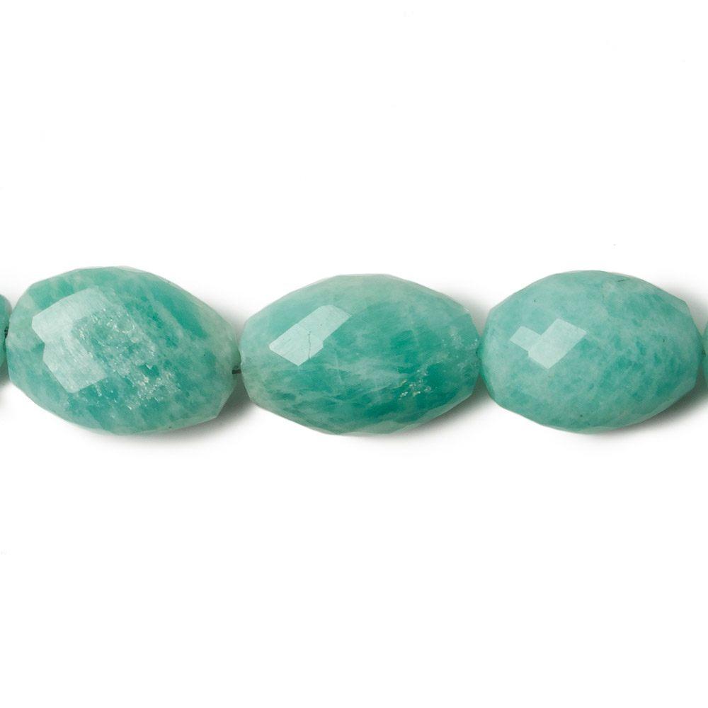 13x10 - 20x14mm Amazonite faceted oval beads 18 inch 27 pieces AA