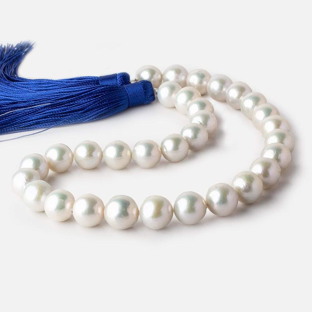 13x13.5-15x15.5mm Off White Near Round Freshwater Pearl 17 inch 31 pieces A