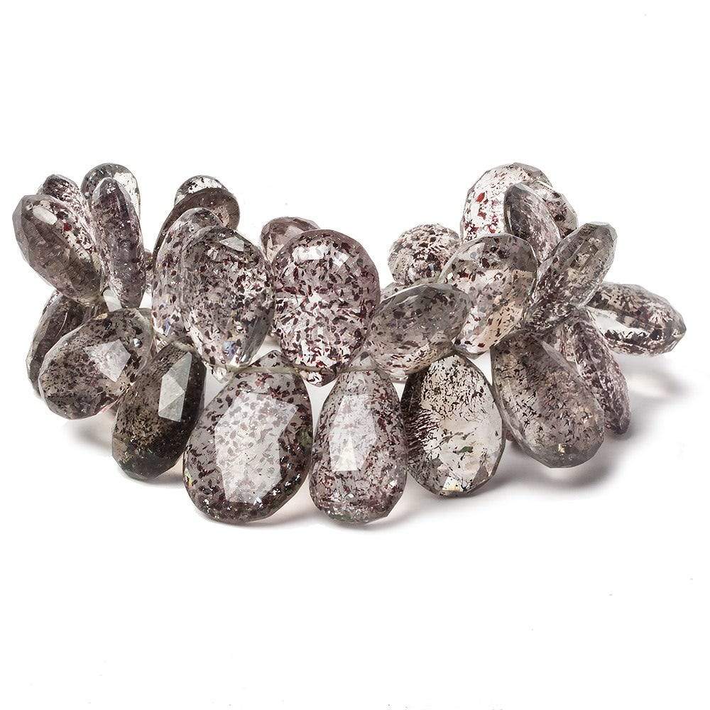 13x9-21x12mm Lepidocrosite Faceted Pear Beads 8 ich 41 pieces AAA