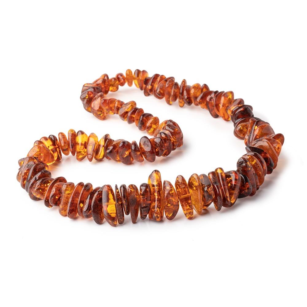 13x9-30x10mm Baltic Amber Plain Nugget Beads 24 inch 96 pieces