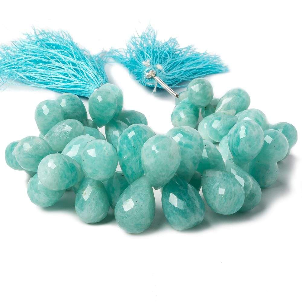 13x9mm - 20x13mm Amazonite Faceted Tear Drop Beads 7 inch 46 pieces AA