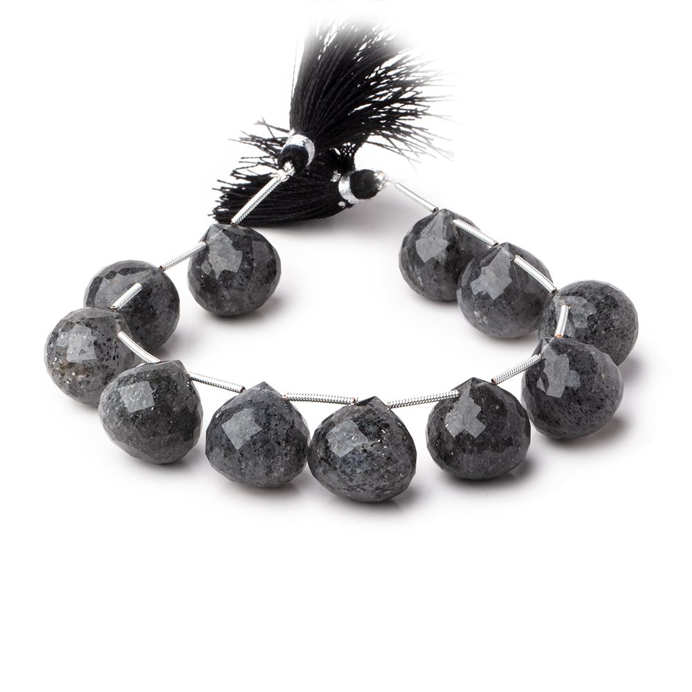 14-15mm Celestial Quartz Faceted Candy Kiss Beads 7 inch 11 pieces