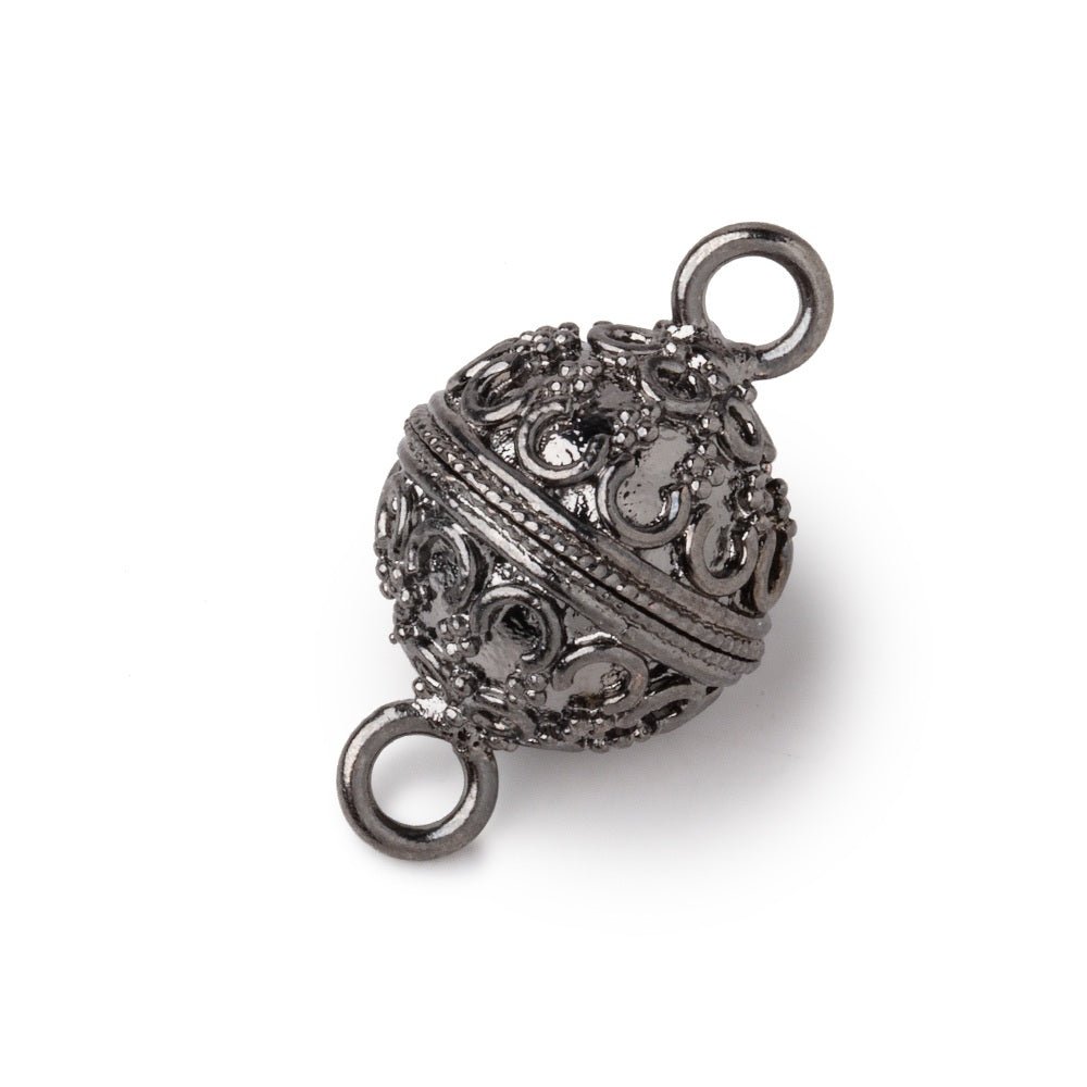 14mm Moroccan Design Round Magnetic Clasp 1 piece