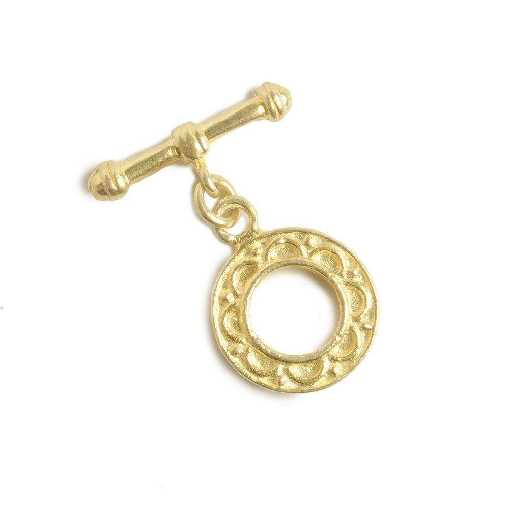 14mm Vermeil Toggle Round 1 piece