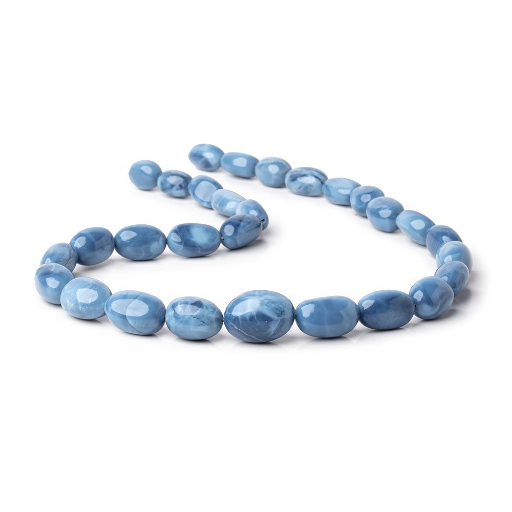 14x11-22x16mm Owyhee Blue Opal Plain Nugget Beads 20 inch 28 pieces AA