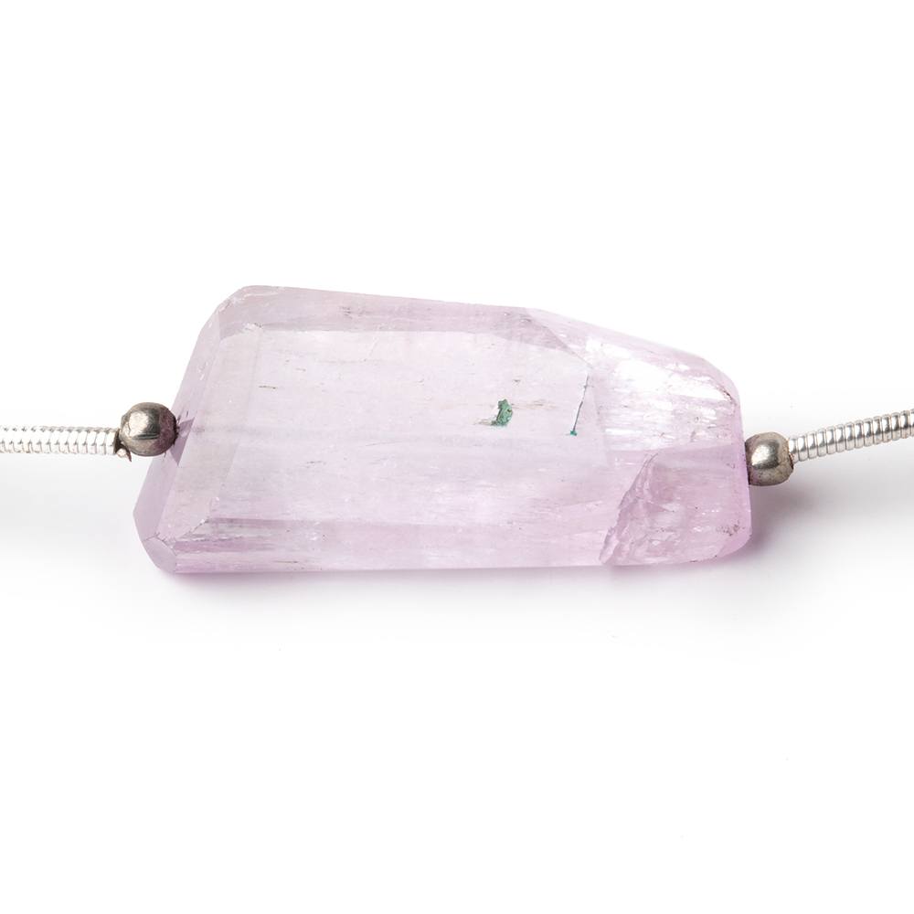 14x12-25x12mm Kunzite & Hiddenite faceted nuggets 16 inch 13 beads