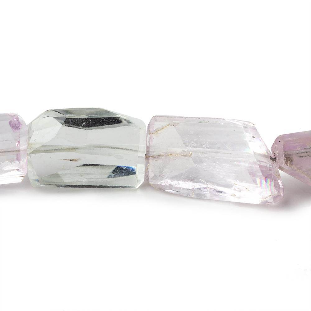 14x13-20x12mm Kunzite Faceted Nugget Beads 8 inch 13 pieces A