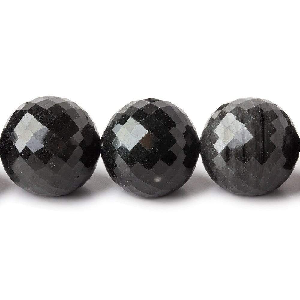 15-19mm Rainbow Obsidian faceted round beads 18 inches 28 pieces