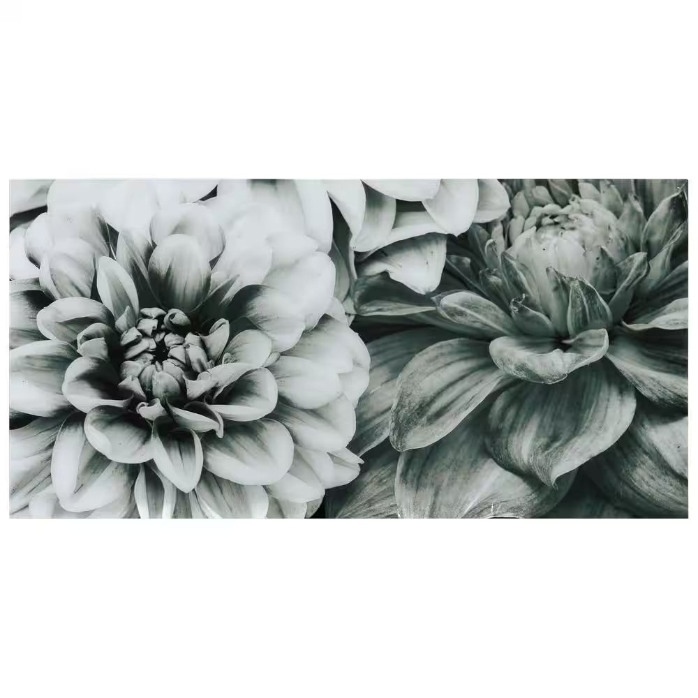 "Blossoms" Frameless Free Floating Tempered Art Glass by EAD Art Coop Wall Art