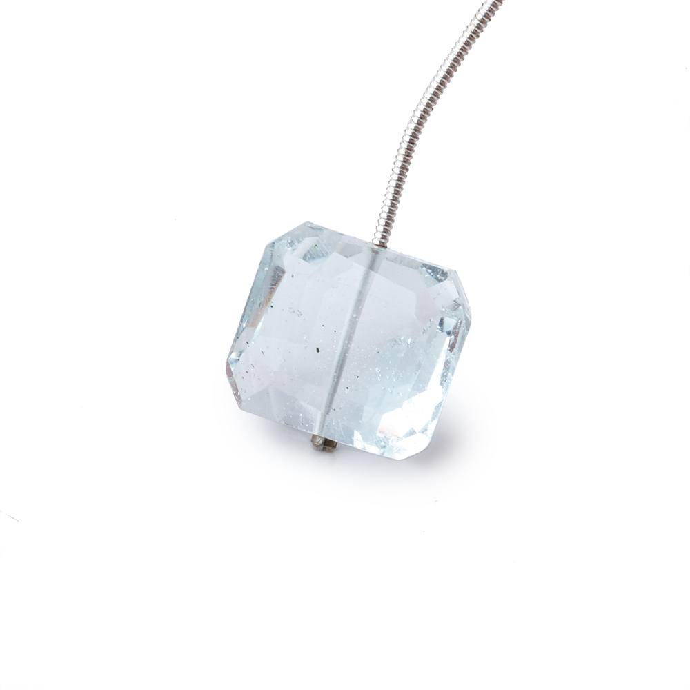 15x14mm Sky Blue Topaz Faceted Nugget 1 Focal Bead