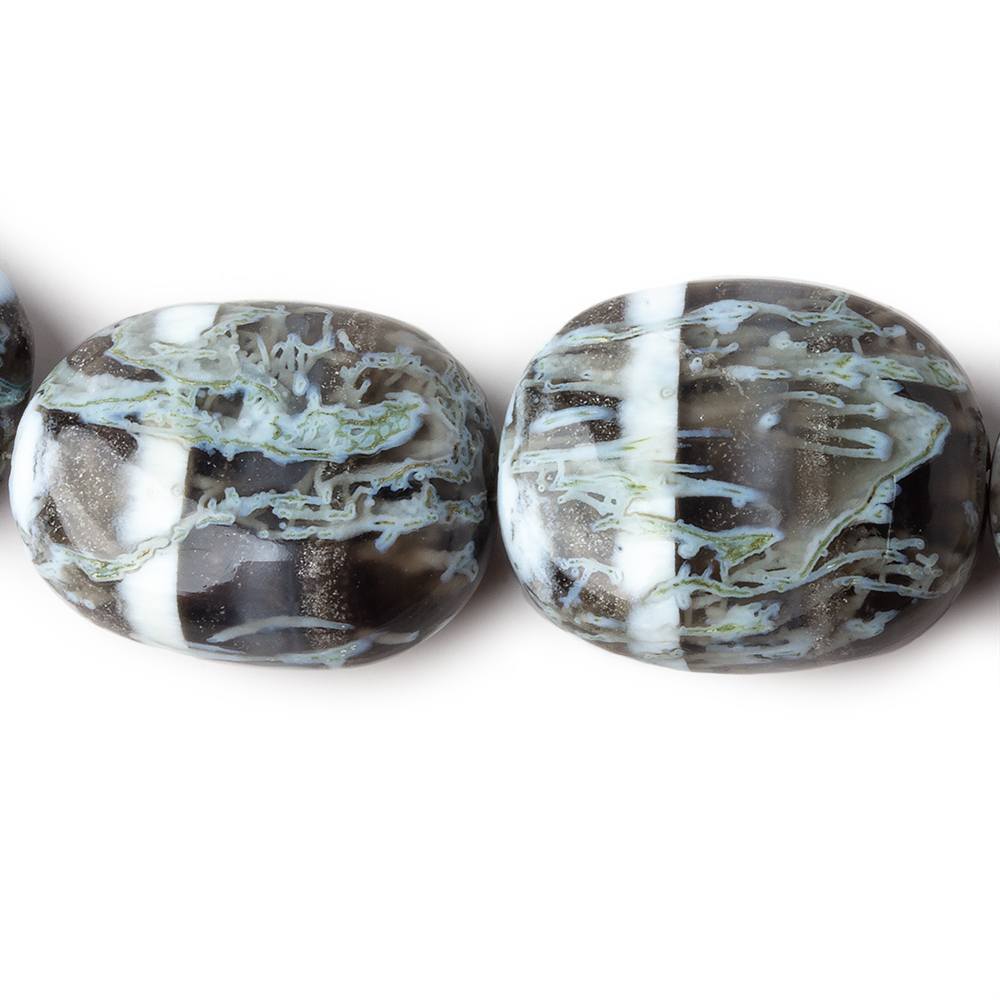 16x12-26x21mm Owyhee Blue Opal plain nuggets 19 inch 23 beads AAA