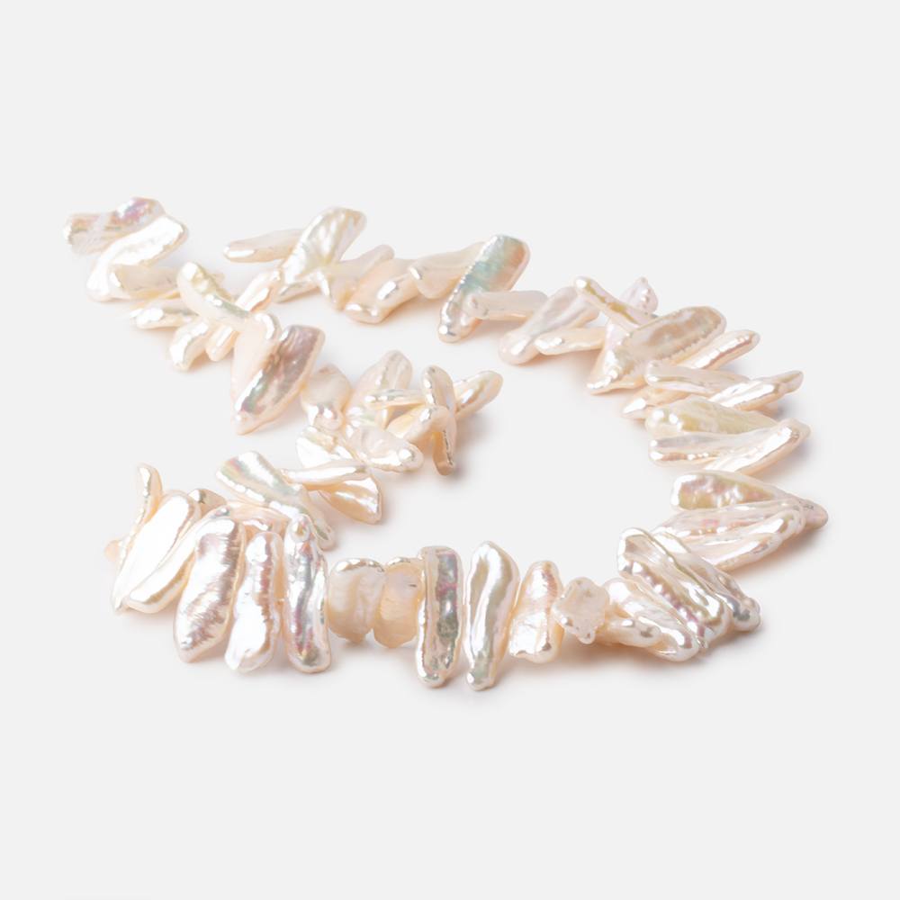 17-20mm Cream Biwa Freshwater Pearls 16 inch 60 beads AAA