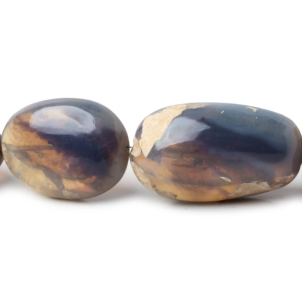 17x12-33x20mm Australian Opal & Matrix Plain Nuggets 18 inch 23 Beads AA