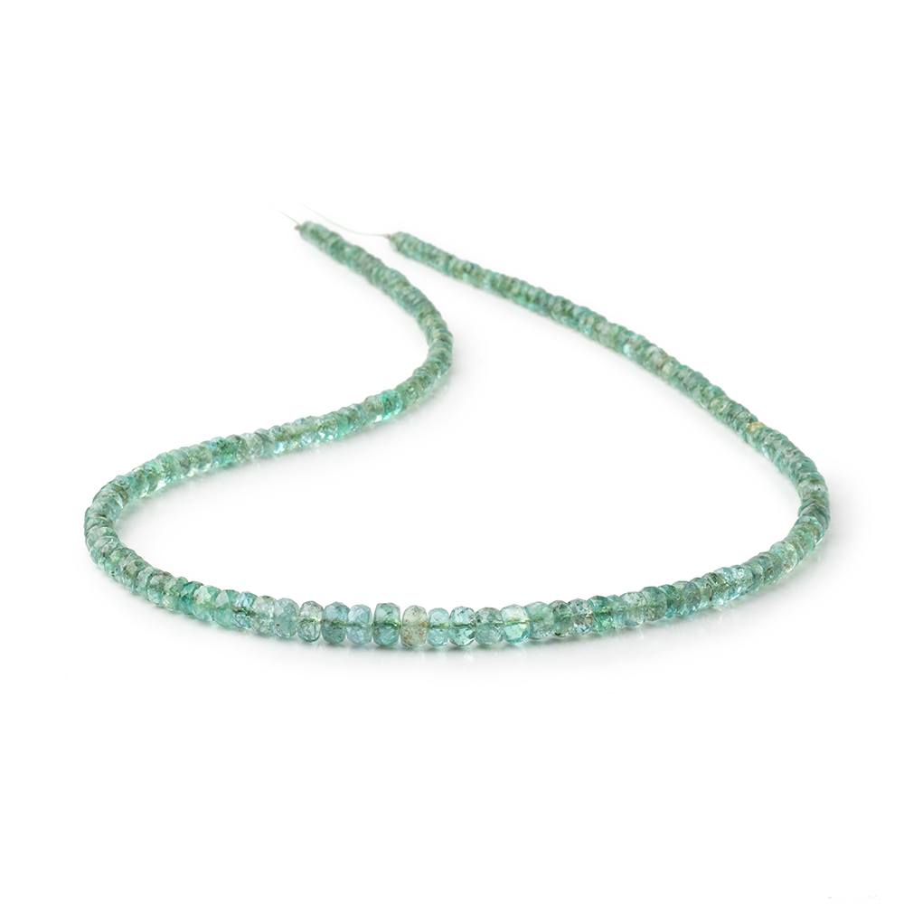 3-5mm Zambian Emerald Faceted Rondelle Beads 16 inch 196 pieces A