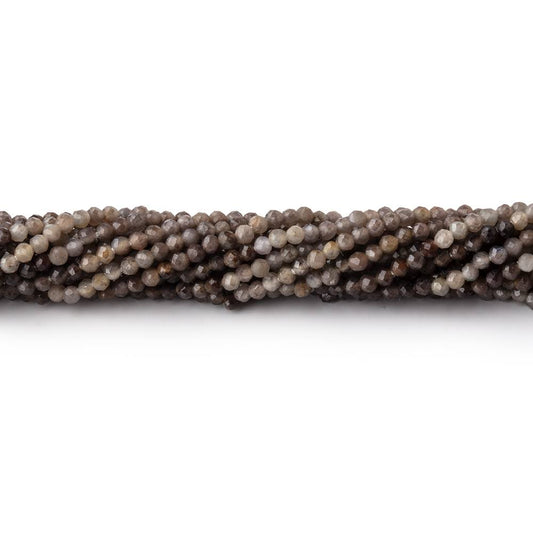 1.8mm Multi Grey Sapphire Micro Faceted Round Beads 13 inch 200 pieces AA