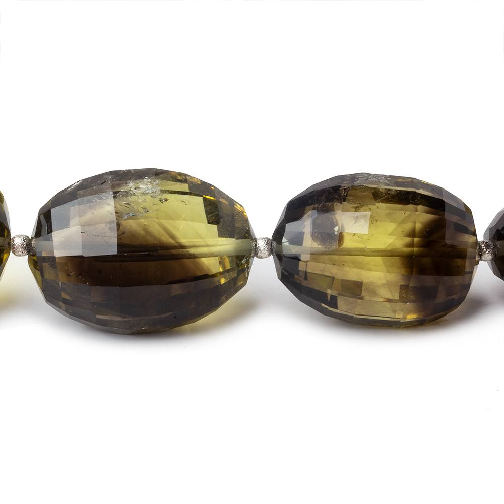 18x14-24x19mm BiColor Quartz checkerboard faceted nugget beads 12 inch 14 beads A