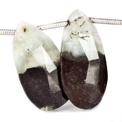 19-22mm Prehnite Beads Pear Briolette 8 inch 16 pieces